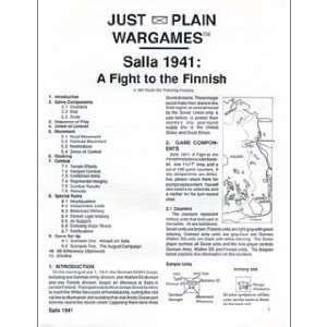  Salla 1941 Fight of the Finnish Toys & Games