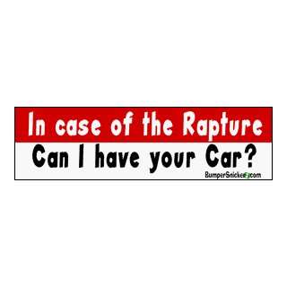   case of the rapture can I have your car?   Refrigerator Magnets 7x2 in