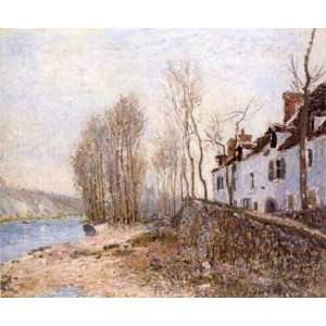    Mammes, The White Cross Alfred Sisley Hand Painte