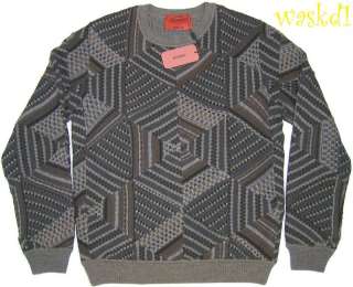   MISSONI Mens Couture COLLECTABLE gray GILBERTO wool Runway sweater NWT