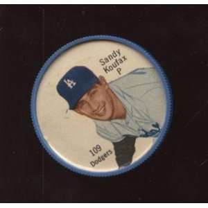 1962 Salada Baseball Coin #109 Sandy Koufax NRMT   MLB Photomints and 