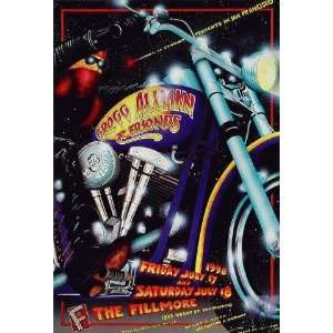  Gregg Allman Fillmore 1998 Concert Poster F334