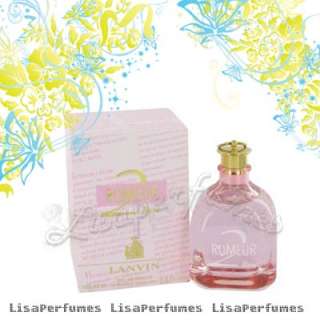 Rumeur 2 Rose ~ Lanvin Perfume for Women 3.4 oz EDP NIB  