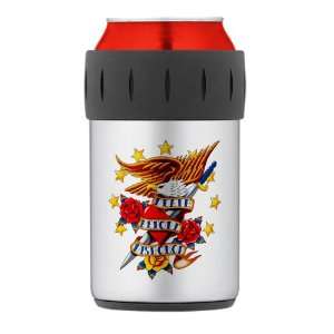   Can Cooler Koozie Bald Eagle Death Before Dishonor 