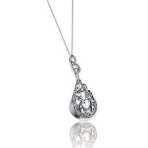  CleverEves Sterling Silver Oxidized Scrolled Flap Heart 