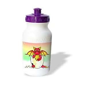 Janna Salak Designs Dragons   Red Baby Dragon in Cracked Egg   Water 
