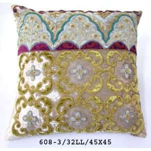  Cream, Brown and Light Pink   Decorative cushion cover or throw 