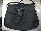 DESMO Black Leather Handbag, Shoulder Bag NWT $320 retail