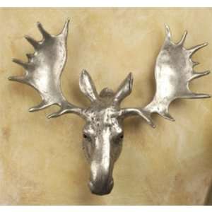 Anne At Home Cabinet Hardware 081 Moose Lg Knob Pewter with Maple Wash