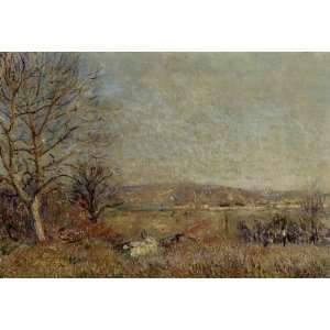   Plain of Veneux, View of Sablons Alfred Sisley Hand