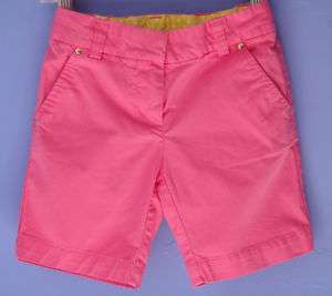 CREW CREWCUTS Pink Stretch Twill Shorts 5 EEUC  