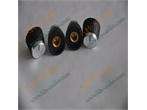   Marshall amp style black round knob with silver top Control Knob 1/4