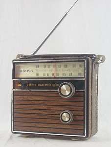 Vintage Ross 1450 AM/FM Transistor Radio  