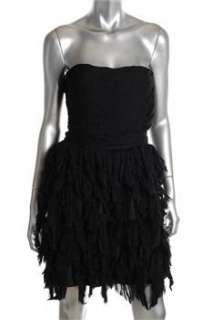 Elizabeth and James NEW Black Versatile Dress Silk Sale 6  
