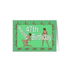  47th Birthday Pin Up Girls, Green Card Toys & Games