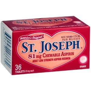  ST JOSEPH CHEW ASPIRIN 36TB by J&J CONSUMER SECTOR 