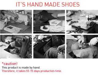 Our shoes hand made by artisan in south korea. And made after order 