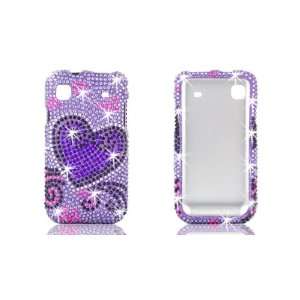  Samsung T959 Vibrant Diamond Phone Shell Case Purple Heart 