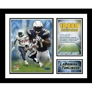   Chargers 10,000 Rushing Yards Milestone Collage Sports Collectibles