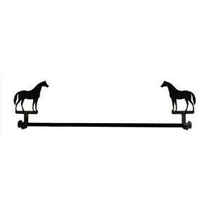  Horse Towel Bar   Large Rod Length 24 Inches.