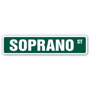  SOPRANO Street Sign tony mob mafia gangster singer gag 