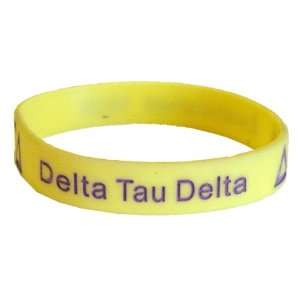  Delta Tau Delta Silicone Wristband   Two Pack Everything 