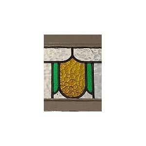   Shield, Coat of Arms, Antique Stained Glass Transom