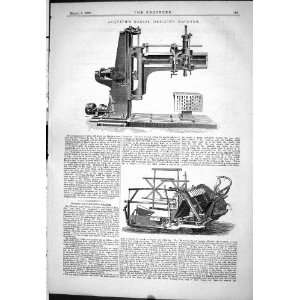  1878 ASQUITH RADIAL DRILLING MACHINE ENGINEERING WOOD SELF 