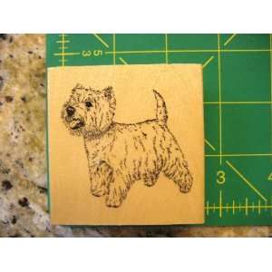  WEST HIGHLAND TERRIER Rubber Stamp Arts, Crafts & Sewing