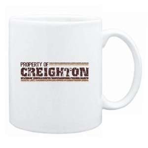  New  Property Of Creighton Retro  Mug Name