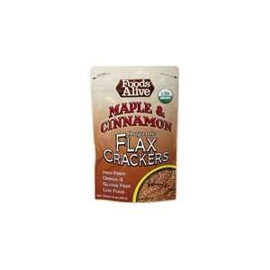 Maple Cinnamon Flax Crackers 4 oz Bag  Grocery & Gourmet 