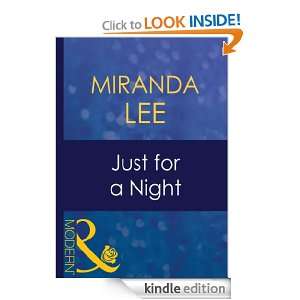 Just for a Night Miranda Lee  Kindle Store