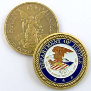  DEPARTMENT OF JUSTICE US CHALLENGE COIN V019 Everything 