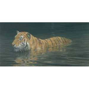  Robert Bateman   River Ford   Tiger Canvas Giclee