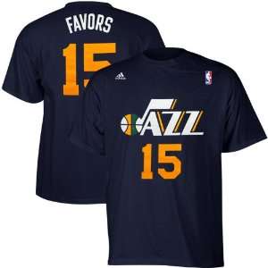  NBA adidas Derrick Favors Utah Jazz #15 Net Number Player 