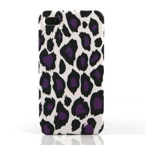  Purple / Leopard Print Plastic Protective Case Cover for 