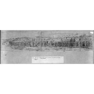 Drawing Procession for the execution of five deserters from the 118th 
