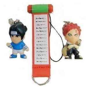  Naruto Cell Phone Strap with 2 Figures Sasuke and Gaara 