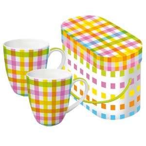  Paperproducts Design Graphique 11 Ounce Porcelain Mug, Set 