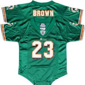 Ronnie Brown Aqua Reebok NFL Miami Dolphins Infant Jersey