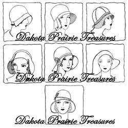   information embroidery transfers flapper hats quilt depression 1930
