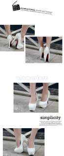 Luxury Platform High Heels Rivet Pump Shoes Size35 39  