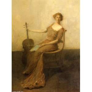 FRAMED oil paintings   Thomas Wilmer Dewing   24 x 32 inches   Young 