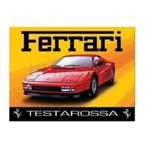  Ferrari Testarossa Metal Wall Sign