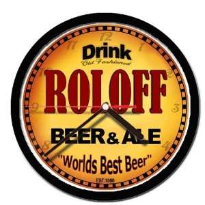  ROLOFF beer and ale cerveza wall clock 