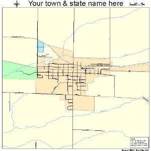  Street & Road Map of Blandinsville, Illinois IL   Printed 