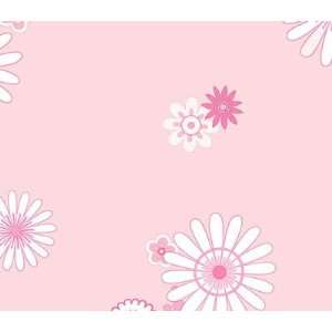    Pretty In Pink Flowers Wallpaper Double Roll
