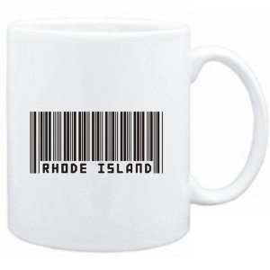  Mug White  BAR CODE Rhode Island  Usa States Sports 