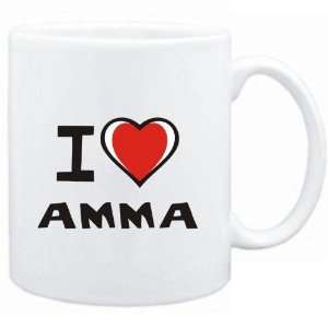 Mug White I love Amma  Female Names 