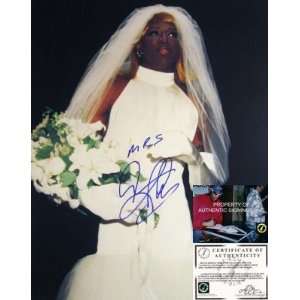  Mrs. Dennis Rodman Autographed/Hand Signed Wedding Dress 